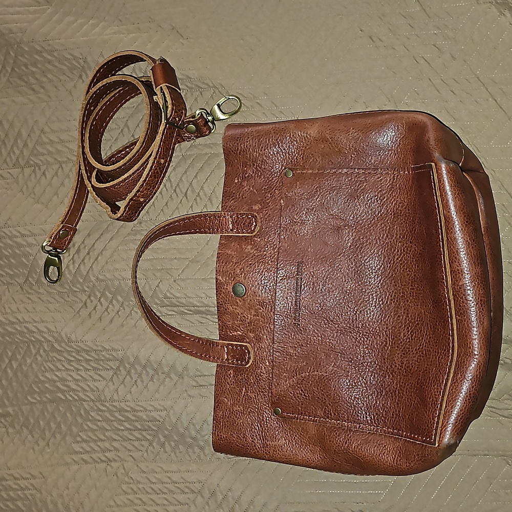 Portland leather goods mini tote
